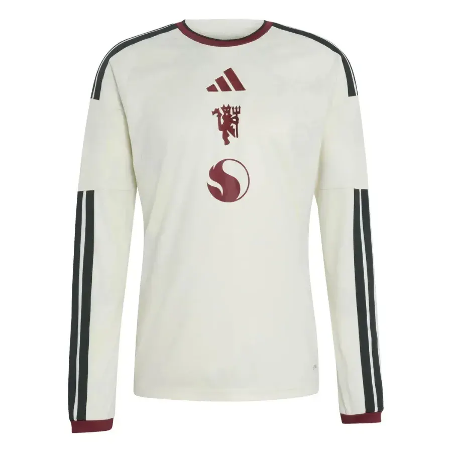 Maillot Third manches longues Manchester United 2026-2027 — Beige