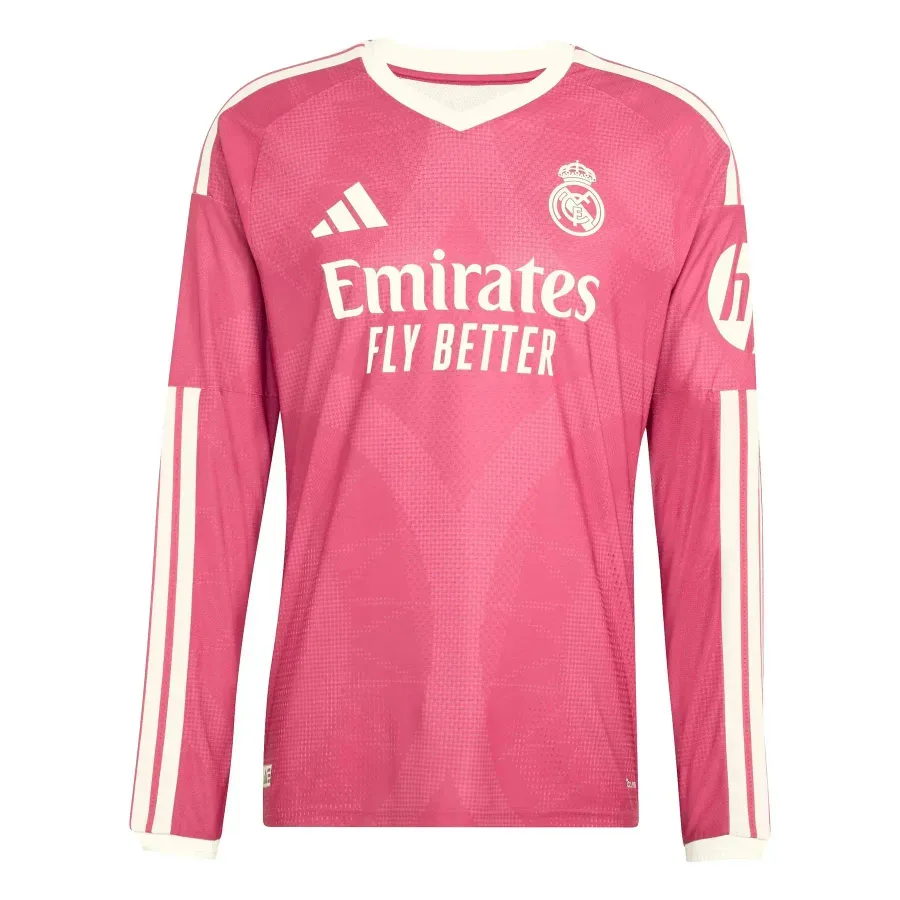 Maillot Third Authentique manches longues Real Madrid 2026-2027 — Rose
