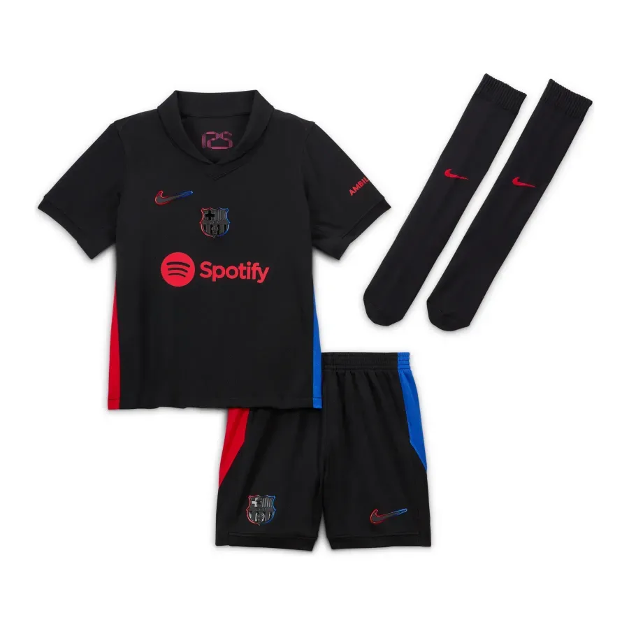 Maillot Extérieur enfant Fc Barcelone 2024-2025 — Noir