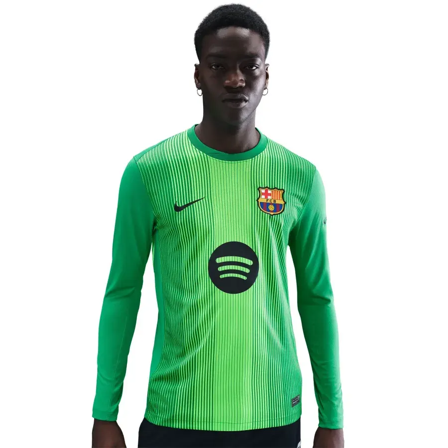Maillot Domicile manches longues Fc Barcelone 2025-2026 — Vert
