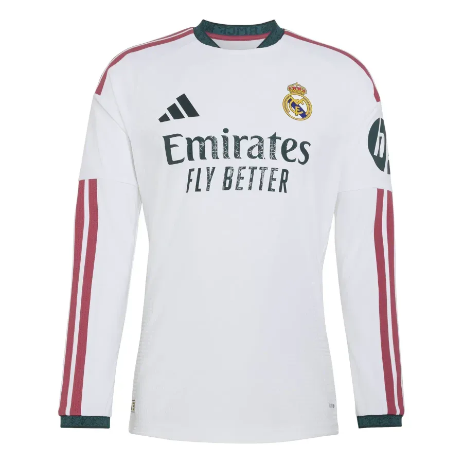 Maillot Domicile Authentique manches longues Real Madrid 2026-2027 — Blanc