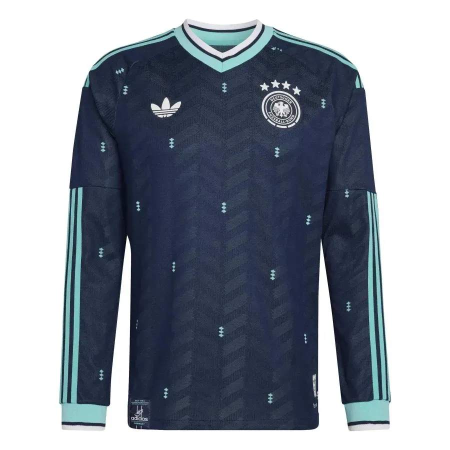 Maillot Extérieur Authentique manches longues Allemagne 2026-2027 — Bleu