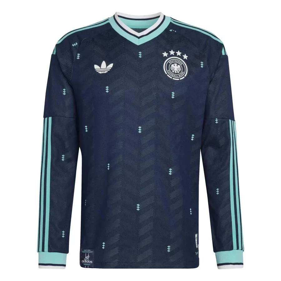 Maillot Extérieur Authentique manches longues Allemagne 2026-2027 — Bleu