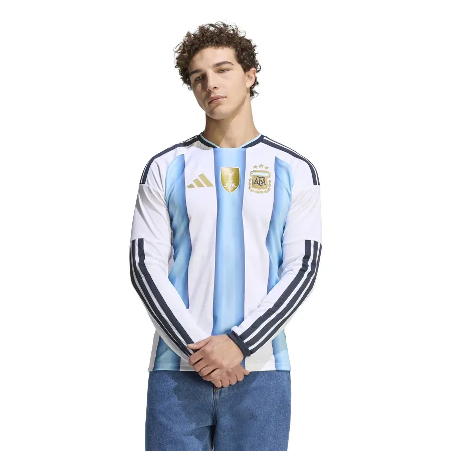 Maillot Domicile manches longues Argentine 2026-2027 — Blanc