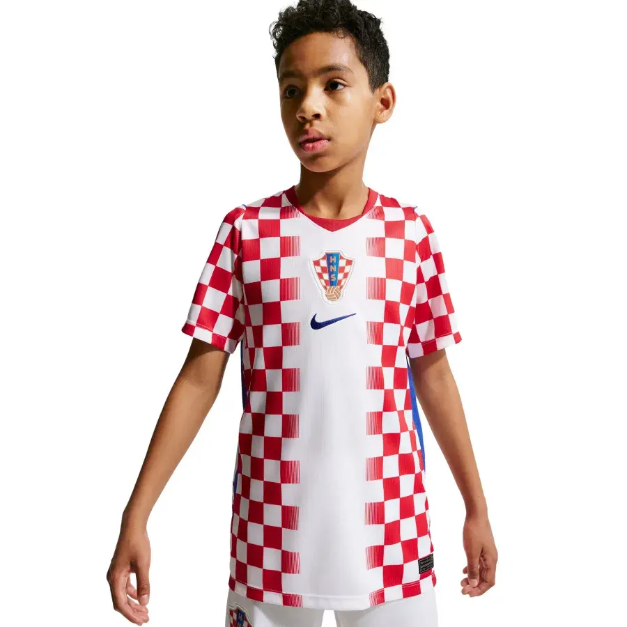 Maillot Domicile enfant Croatie 2026-2027 — Blanc