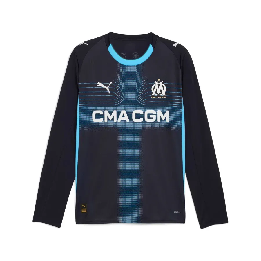Maillot Extérieur manches longues Om 2025-2026 — Bleu