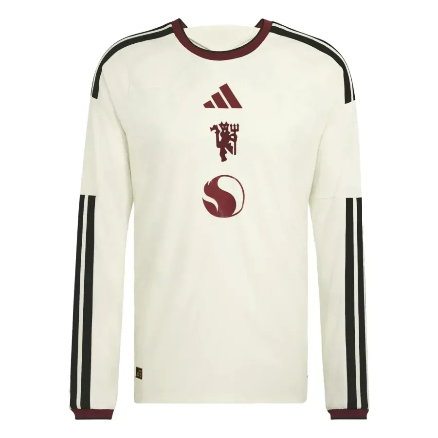 Maillot Third Authentique manches longues Manchester United 2026-2027 — Beige