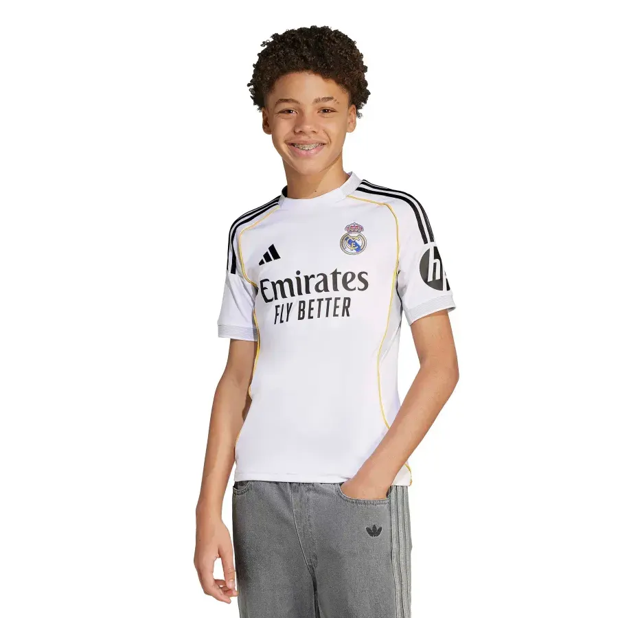 Maillot Domicile enfant Real Madrid 2025-2026 — Blanc