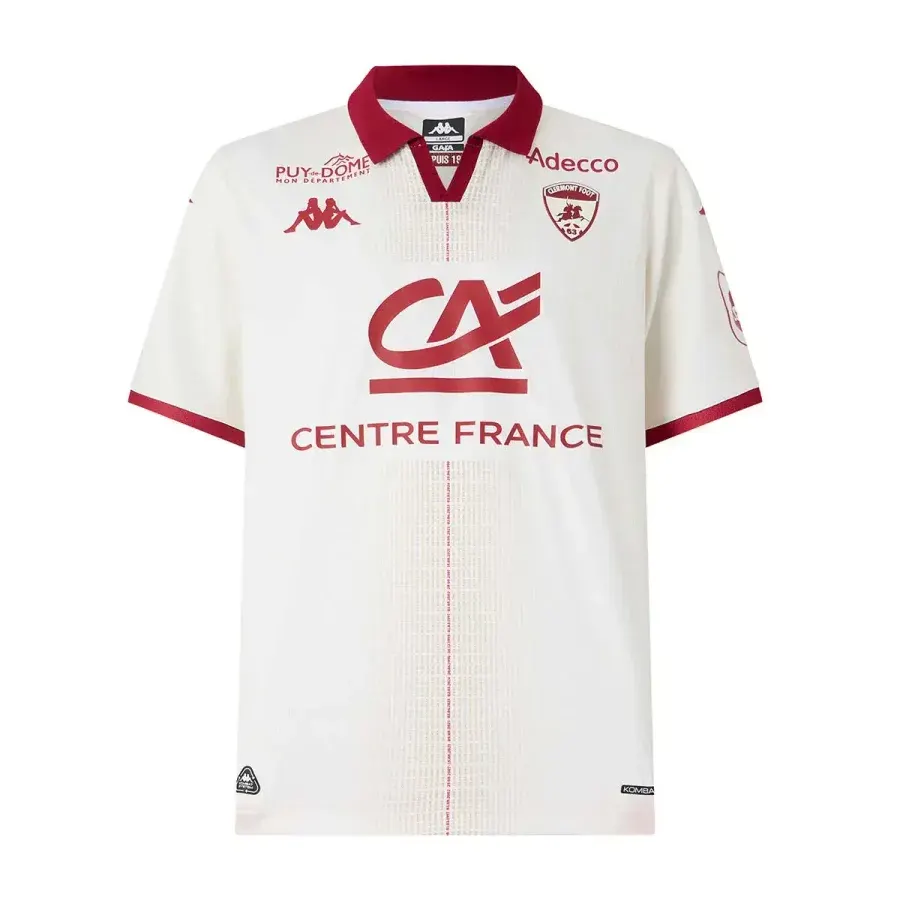 Maillot Extérieur Clermont Foot 2026-2027 — Blanc
