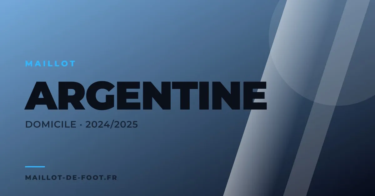 Maillot domicile Argentine 2024-2025 rayé bleu ciel et blanc Adidas