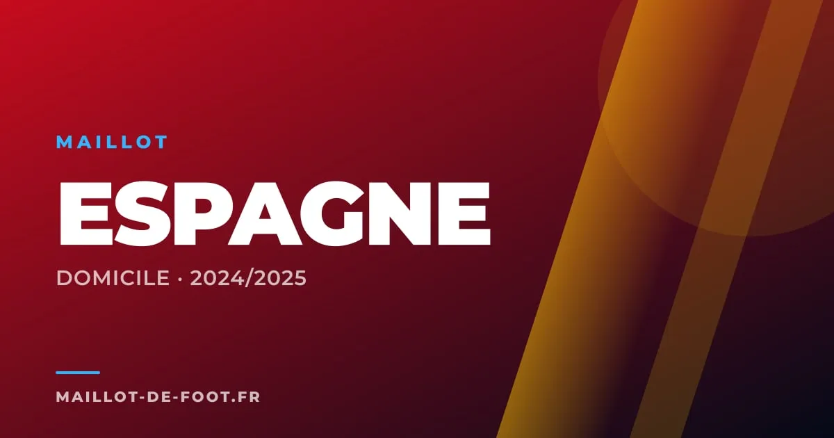 Maillot domicile Espagne 2024-2025 rouge Adidas