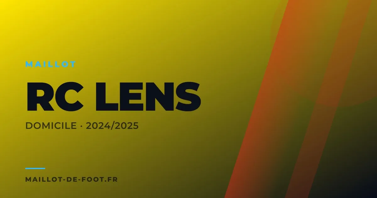 Maillot domicile RC Lens 2024-2025 rouge et or